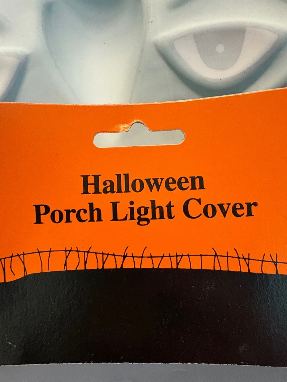 Vintage Halloween Plastic Wicked Witch Face Porch Light Cover Plastic NWT